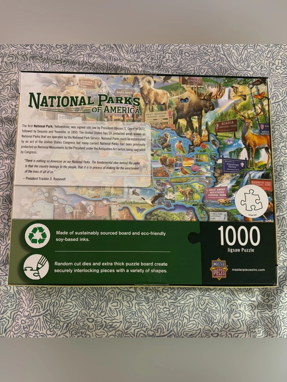National Parks of America 1000-Piece Jigsaw Puzzle - by MasterPieces